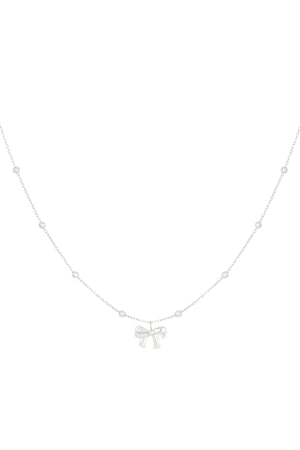Halskette mit Kugeln und Schleife  h5 