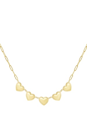 small heart studs necklace h5