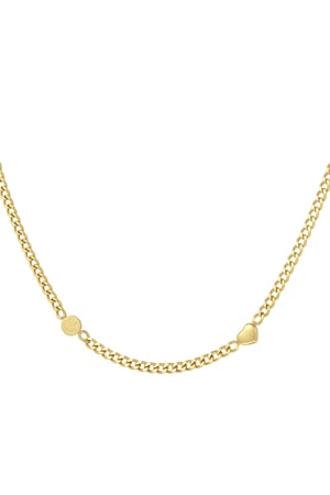 smile & heart chain necklace h5