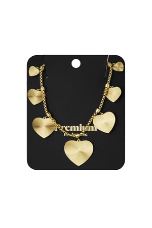 textured hearts necklace h5 Picture3