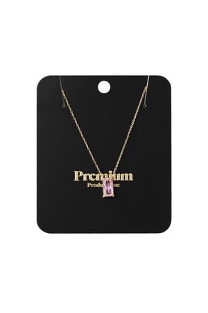 collana scintillante ed elegante - rosa e colore oro h5 Immagine3