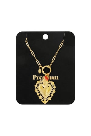 tropical heart charm necklace h5 Picture3