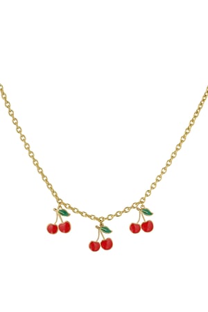charm necklace triple cherry h5 