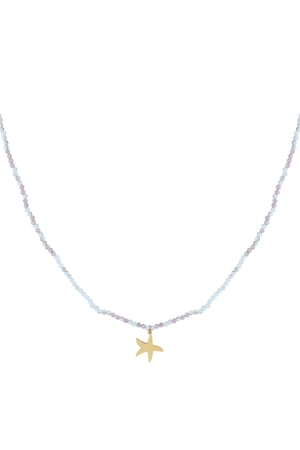 Necklace colorful starfish h5