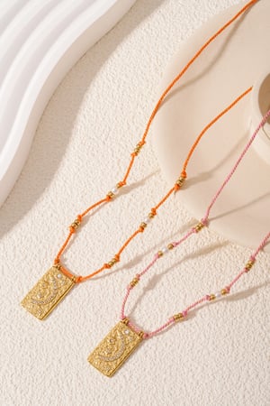 moony necklace - orange & h5 Picture5