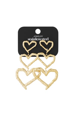 Stainless Steel Drop Earrings Heart Casual Daily h5 Picture4