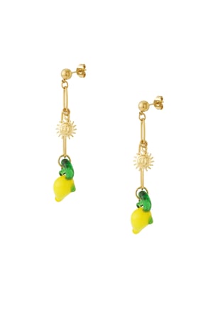 Lemon sun earrings h5 