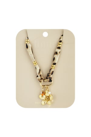 Anhänger Halsketten Blume Leopard Print Casual Daily Simple Series Damenschmuck h5 Bild5