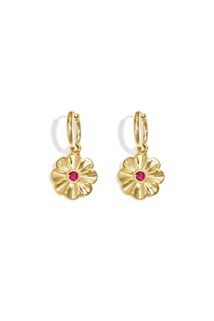boucles d'oreilles à fleurs scintillantes h5 