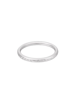 Ring mit dezentem Druck – Goldfarbe - Goldfarbefarbe h5 
