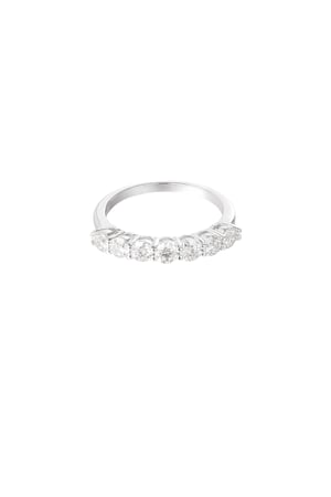 Ring small stones in a row - Gold Color - 16 h5 