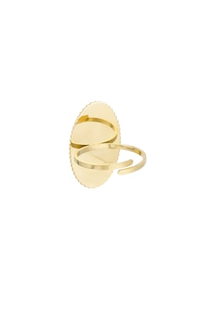 Ring vintage edge - Gold color/white h5 Picture5
