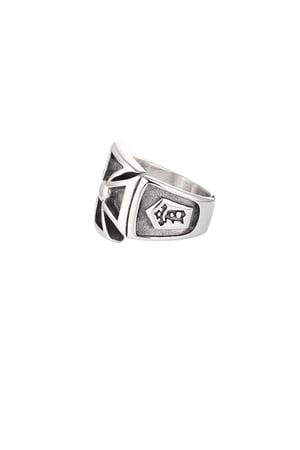 Men's ring cross - Silver Color color h5 Picture2
