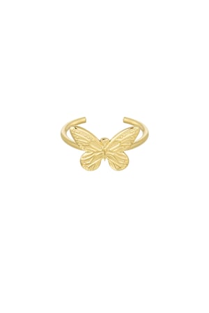 Ring with butterfly - Silver Color color h5 