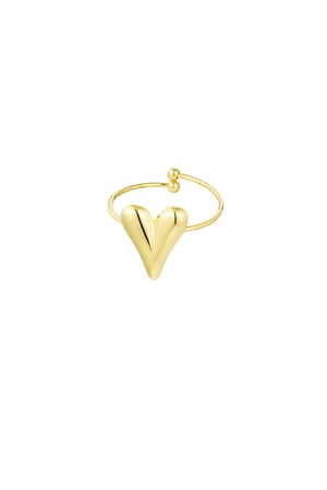 Aesthetic heart ring - Silver Color color h5 