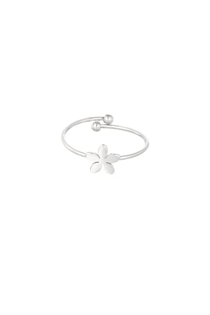 Basic solid color ring with flower h5 