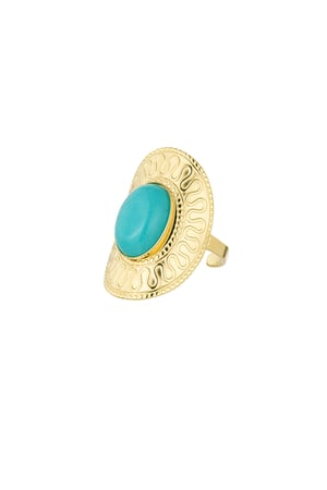oval ring with green stone h5 