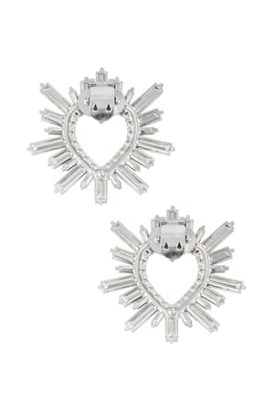 Shiney love shoe clips - Silver Color color h5 Picture3
