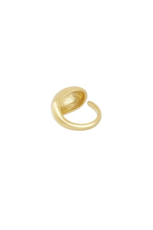 Ring mit dynamischer Textur – Goldfarbe - Goldfarbefarbe h5 Bild3