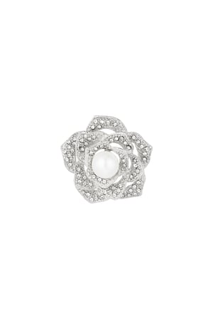 Blooming grace brooch - Silver Color color h5