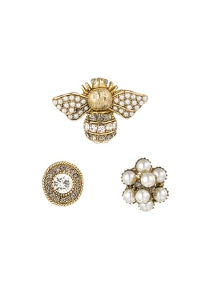 brooches trio busy bee h5 
