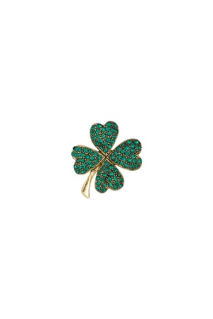 Brooch four-leaf clover h5 