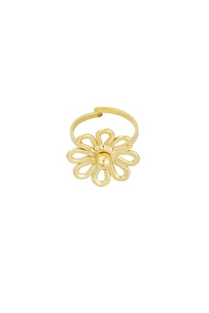 Ring Happy Flower - Goldfarben h5 