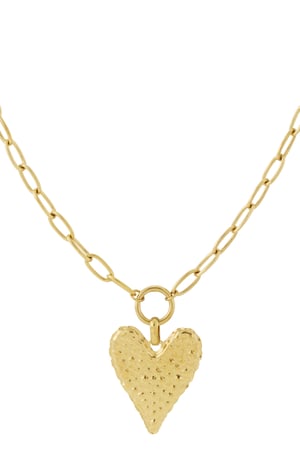 Chunky Heart long Necklace h5