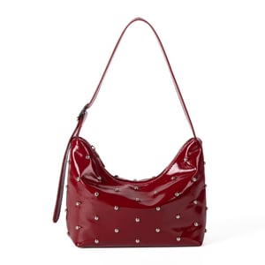 1 Piece Simple Series Casual Solid Color Rivet PU Women's Handbags h5
