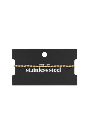 Bracelet Small Beads Silver Color Stainless Steel-2.5MM h5 Picture3