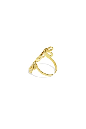 Stainless Steel Statement Rings Flower Casual Daily Simple Series Women's jewelry h5 Picture4