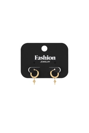 Earrings Spark Gold Color Stainless Steel h5 Picture2