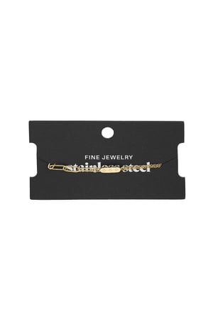 stainless steel bracelet with double chain and charm  h5 Picture3