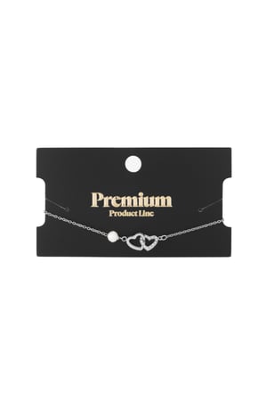 Bracelet forever hearts - Gold Color Stainless Steel h5 Picture3