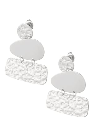 boucles d'oreilles irrégulières en acier inoxydable h5