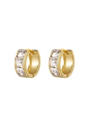 Creolen Chic - Goldfarbe Kupfer h5 