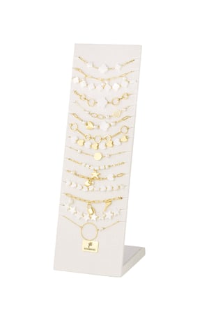 Armbänder zeigen Muschelelemente – Goldfarbe - Goldfarbefarbe h5 