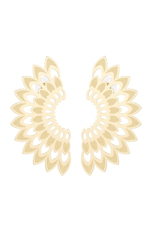 Ear stud statement cheerful - silver color Copper h5