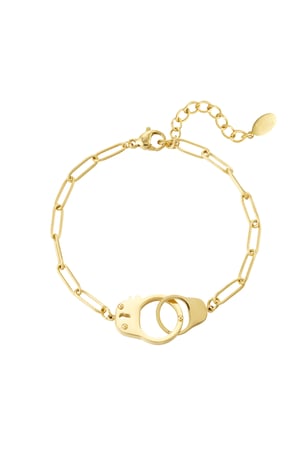 Crocheted link bracelet - Silver Color color h5 