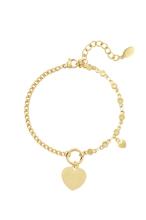 bracelet links with heart h5 