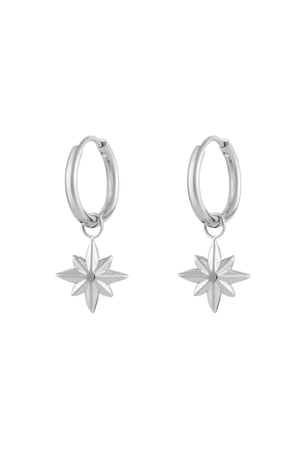 Earrings star charm - Silver Color color h5 