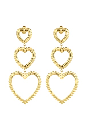 earrings 3 times graceful heart h5 