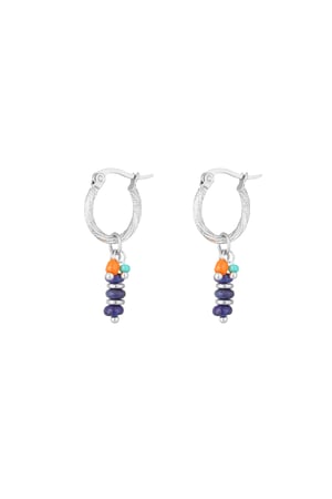 Orecchini perline party blue - Colore oro/blu h5