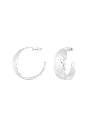 Earrings abstract small - Silver Color color h5 
