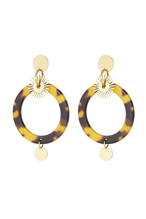 pendientes circulares con estampado h5
