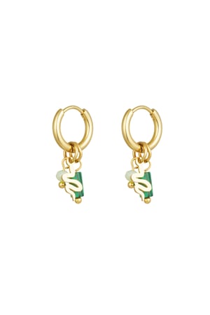 earrings natural stone with snake detail h5 