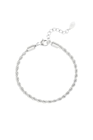 Armband jasseron gedraaid - Goud kleur-3.0MM (Pak met plastic zak) h5 