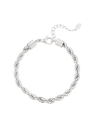Unisex bracelet playful twist - Gold Color - 4.5MM h5 