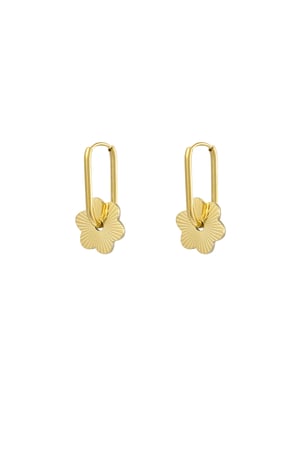 earrings elongated round flower h5 