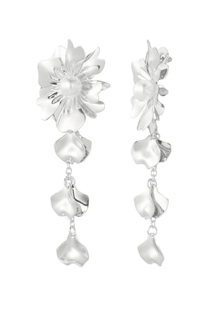 earrings flower with pearl h5 